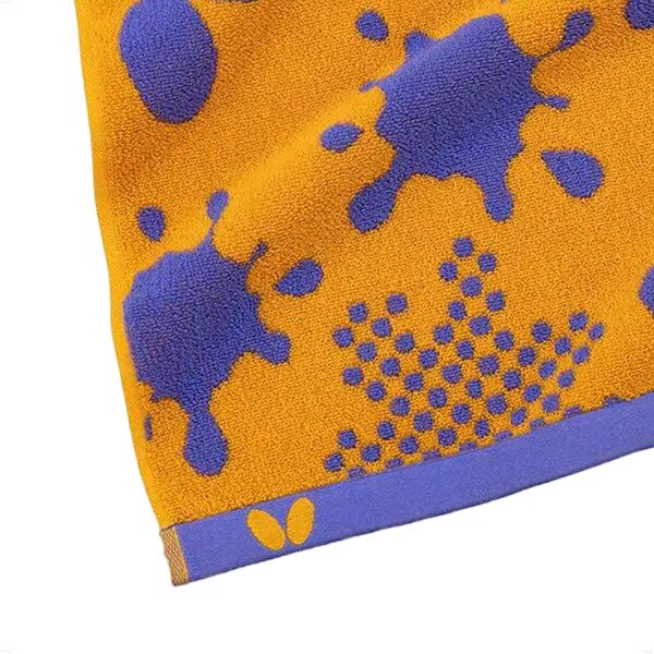 Butterfly Table Tennis - Palest Hand Towel - Orange - Corner